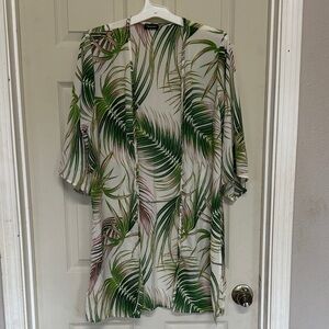 Tropical Print Women's Kimono Jacket